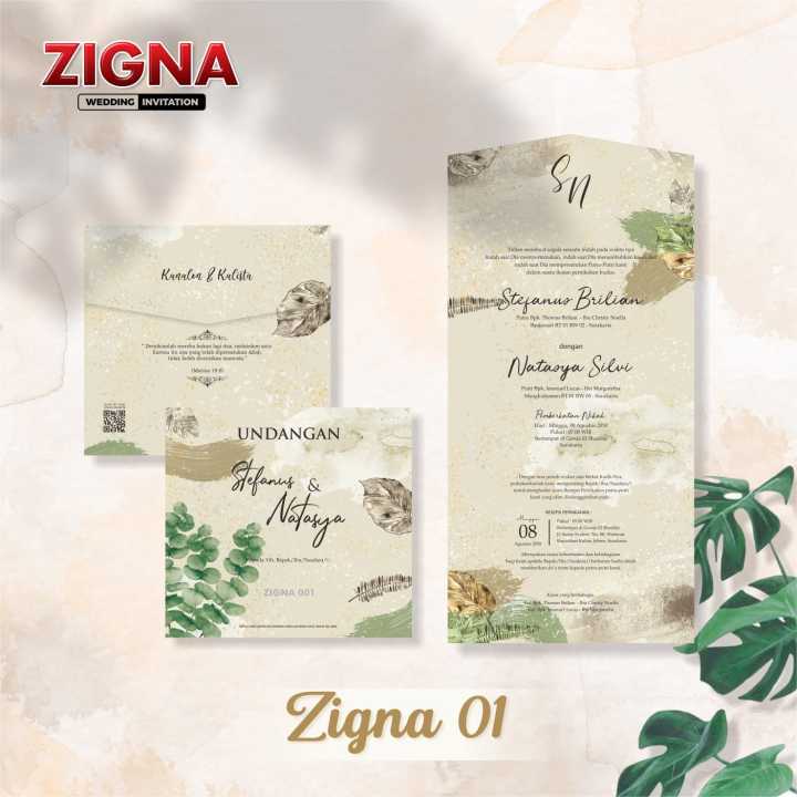 Zigna 001 Undangan Blangko Pernikahan